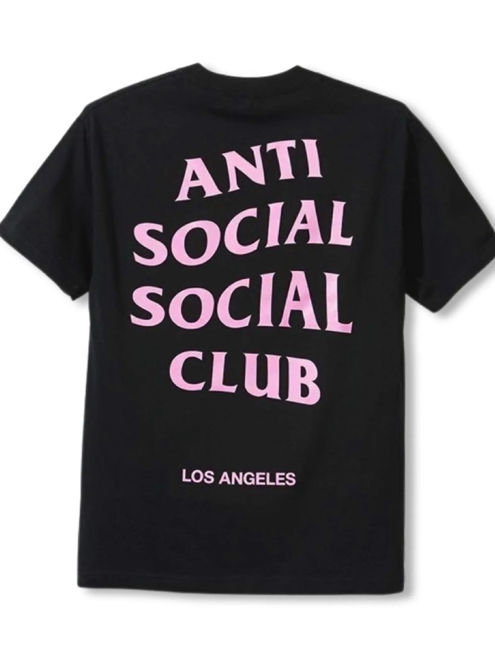 Anti Social Social Club Black Tee with Los Angeles version